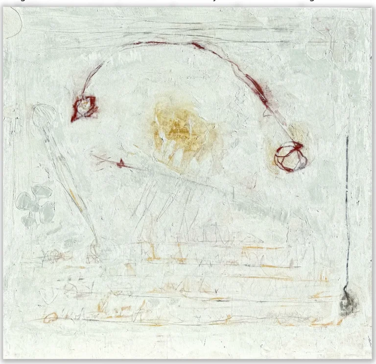 CELESTIAL BODIES – LETTERS TO MYSELF – abstraktus paveikslas, 147×147 cm, aliejus ant drobės, menininkas Eigirdas Scinskas