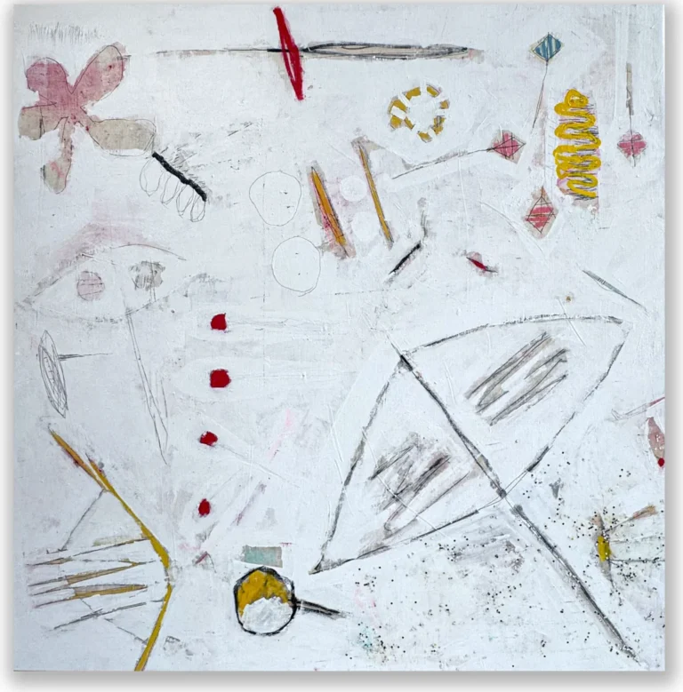 MILKY WAY – abstraktus paveikslas, 147×147 cm, mišri technika ant drobės, menininkas Eigirdas Scinskas