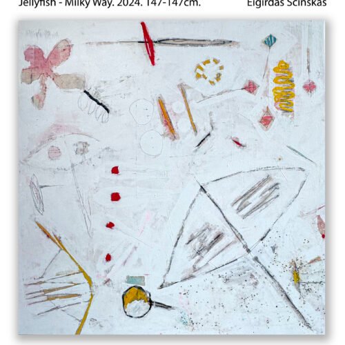 Jellyfish - Milky Way. 2024. 147-147cm. Eigirdas Scinskas