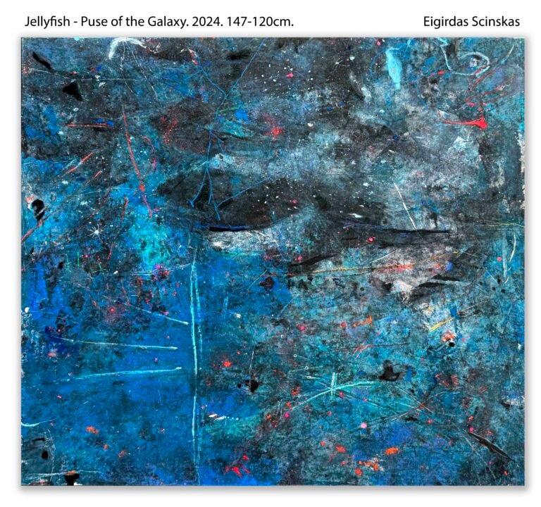 Jellyfish - Pulse of the Galaxy - Abstraktūs paveikslai Eigirdas Scinskas