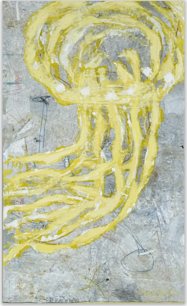 YELLOW – abstraktus paveikslas, 147×270 cm, akrilas ant drobės, menininkas Eigirdas Scinskas