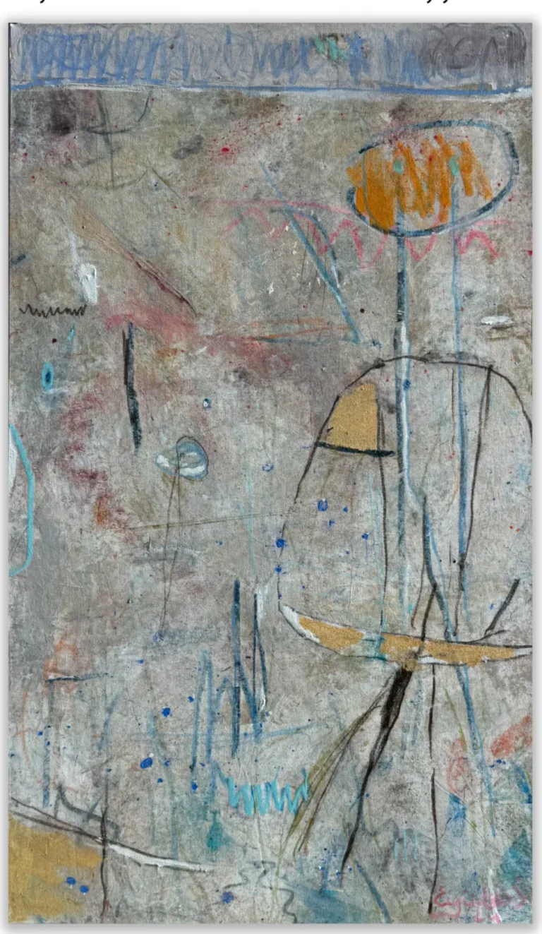 DOUBLE DOUBLE – abstraktus paveikslas, 70×120 cm, akrilas ant drobės, menininkas Eigirdas Scinskas