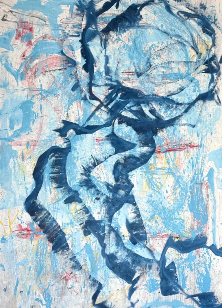BRIGHT LIGHT – abstraktus paveikslas, 140×180 cm, mišri technika ant drobės, menininkas Eigirdas Scinskas