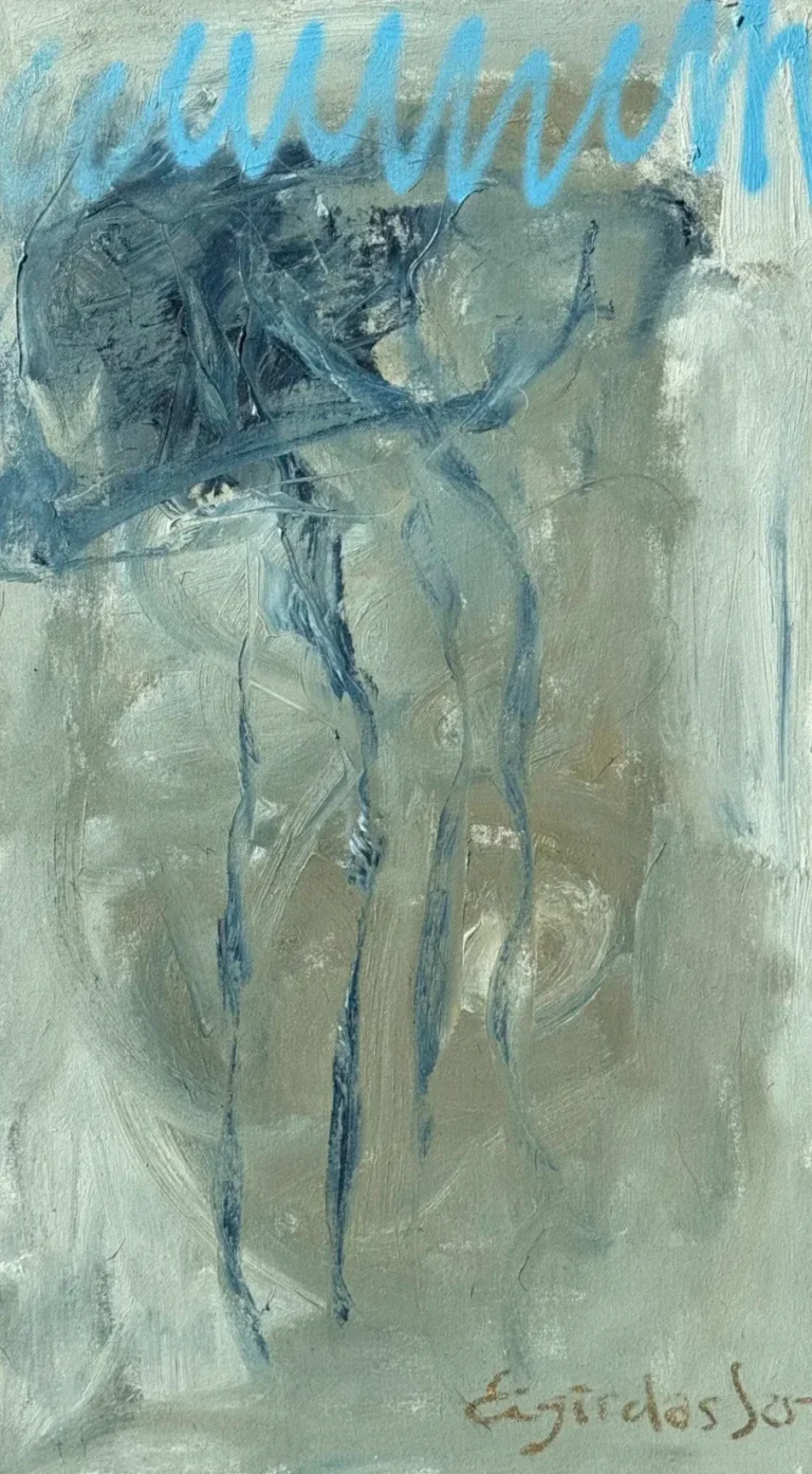 THE TRAVELLER – abstraktus paveikslas, 40×70 cm, aliejus ant drobės, menininkas Eigirdas Scinskas