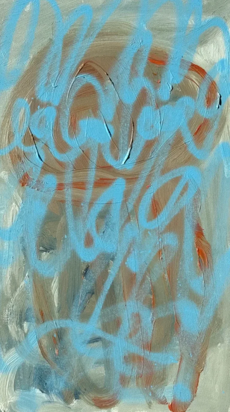 UNDERWATER RAIN – abstraktus paveikslas, 40×70 cm, aliejus ant drobės, menininkas Eigirdas Scinskas