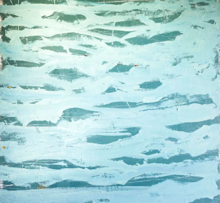 WAVES – abstraktus paveikslas, 147×147 cm, aliejus ant drobės, menininkas Eigirdas Scinskas