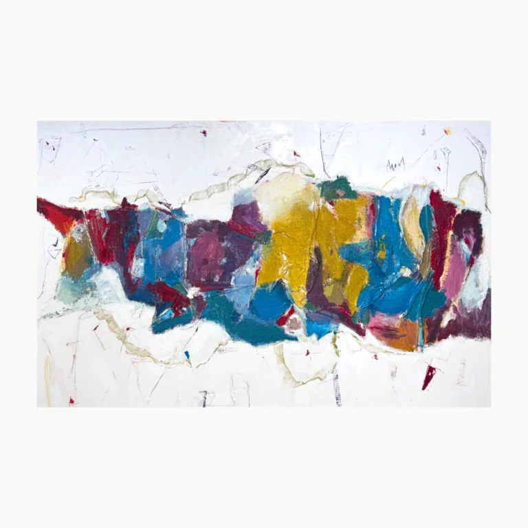 HOME – abstraktus paveikslas, 250×144 cm, mišri technika ant drobės, menininkas Eigirdas Scinskas