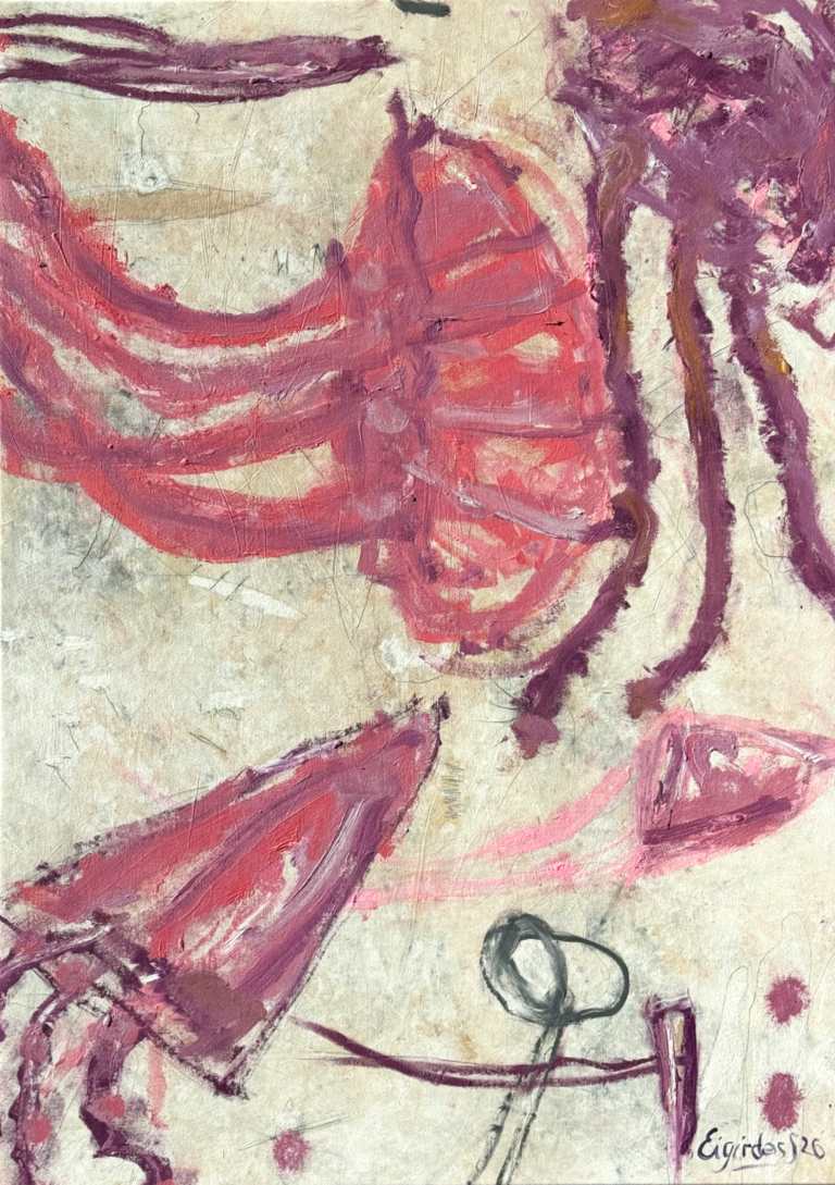 Pink stream - paveikslas, Eigirdas Scinskas