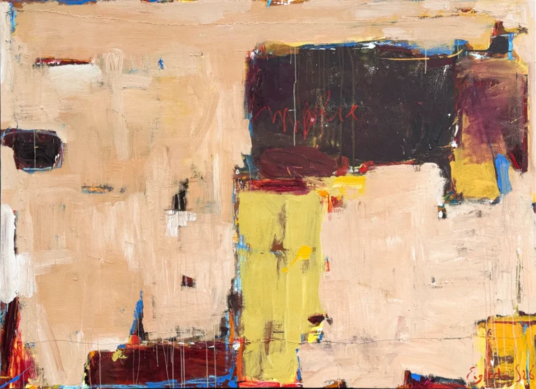 AFTERNOON – abstraktus paveikslas, 200×147 cm, akrilas ant drobės, menininkas Eigirdas Scinskas