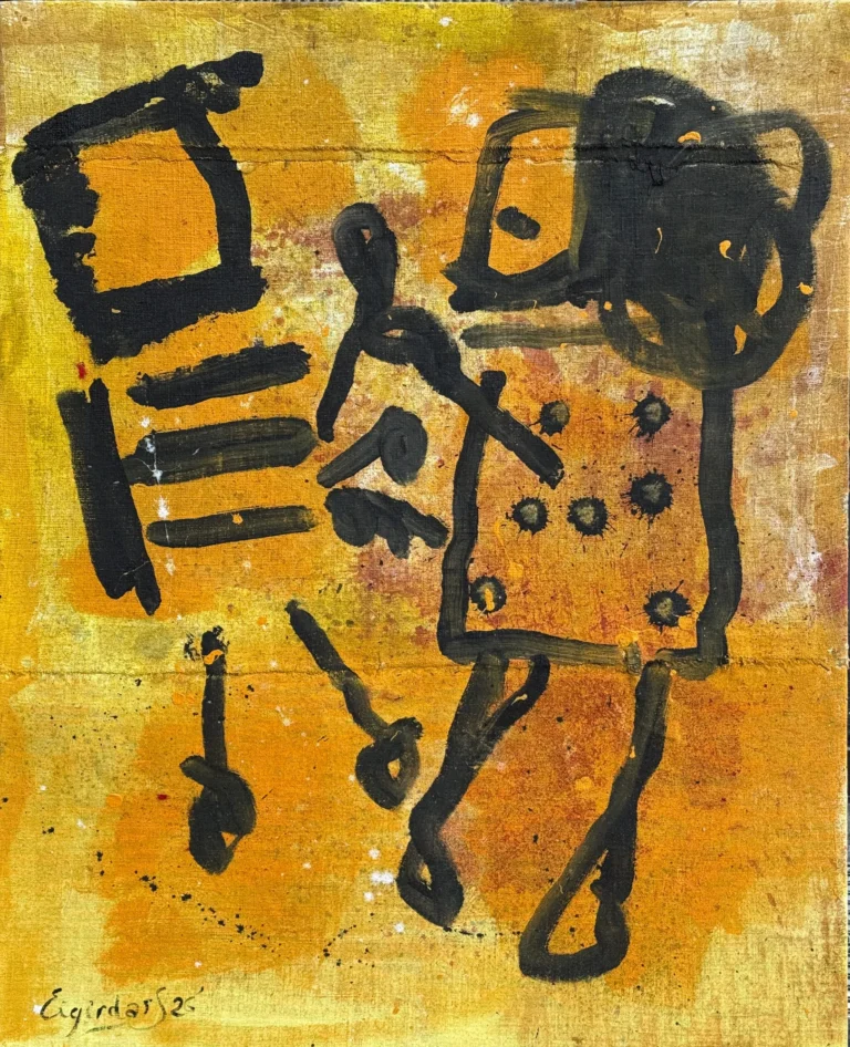 DOGMA – abstraktus paveikslas, 115×147 cm, akrilas ant drobės, menininkas Eigirdas Scinskas