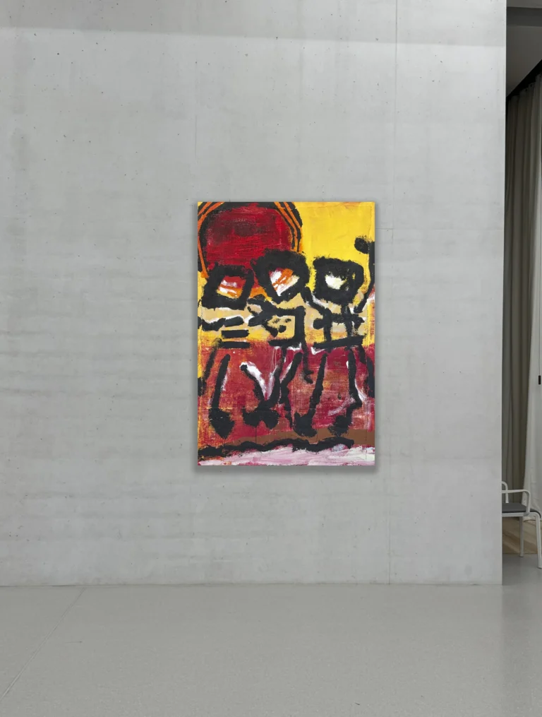 HEAT – abstraktus paveikslas, 100×147 cm, akrilas ant drobės, menininkas Eigirdas Scinskas