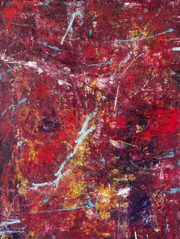 LAVA – abstraktus paveikslas, 110×147 cm, akrilas ant drobės, menininkas Eigirdas Scinskas