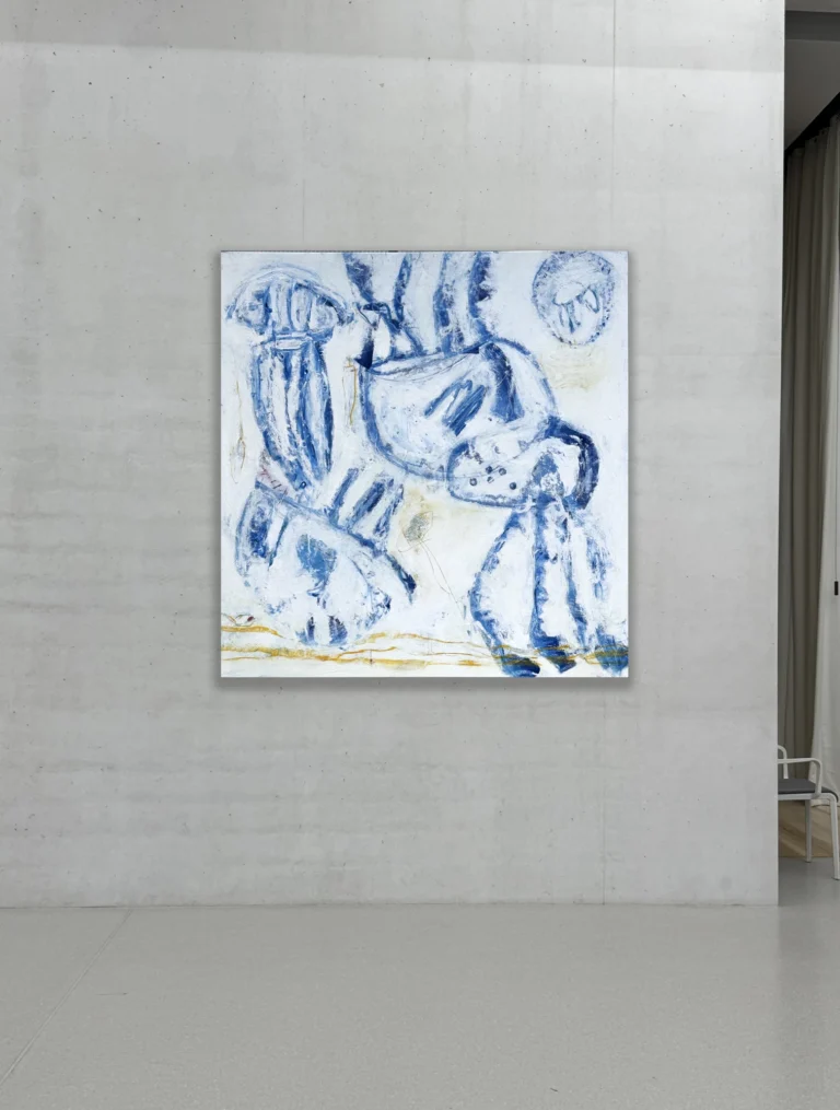 PORCELAIN – abstraktus paveikslas, 140×147 cm, akrilas ant drobės, menininkas Eigirdas Scinskas