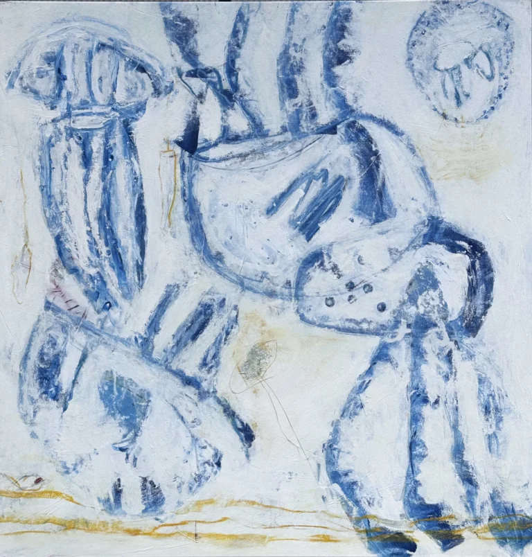 PORCELAIN – abstraktus paveikslas, 140×147 cm, akrilas ant drobės, menininkas Eigirdas Scinskas