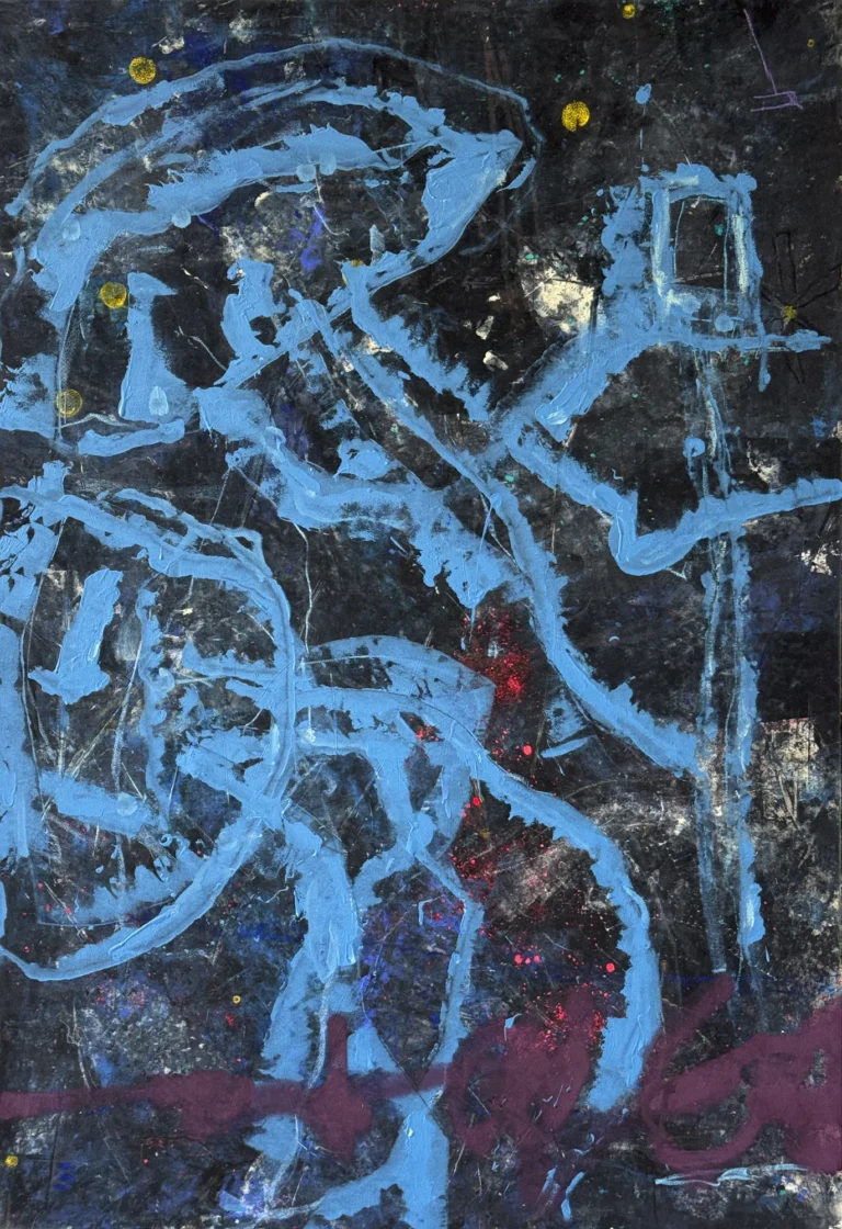 STREAMING – abstraktus paveikslas, 100×147 cm, akrilas ant drobės, menininkas Eigirdas Scinskas